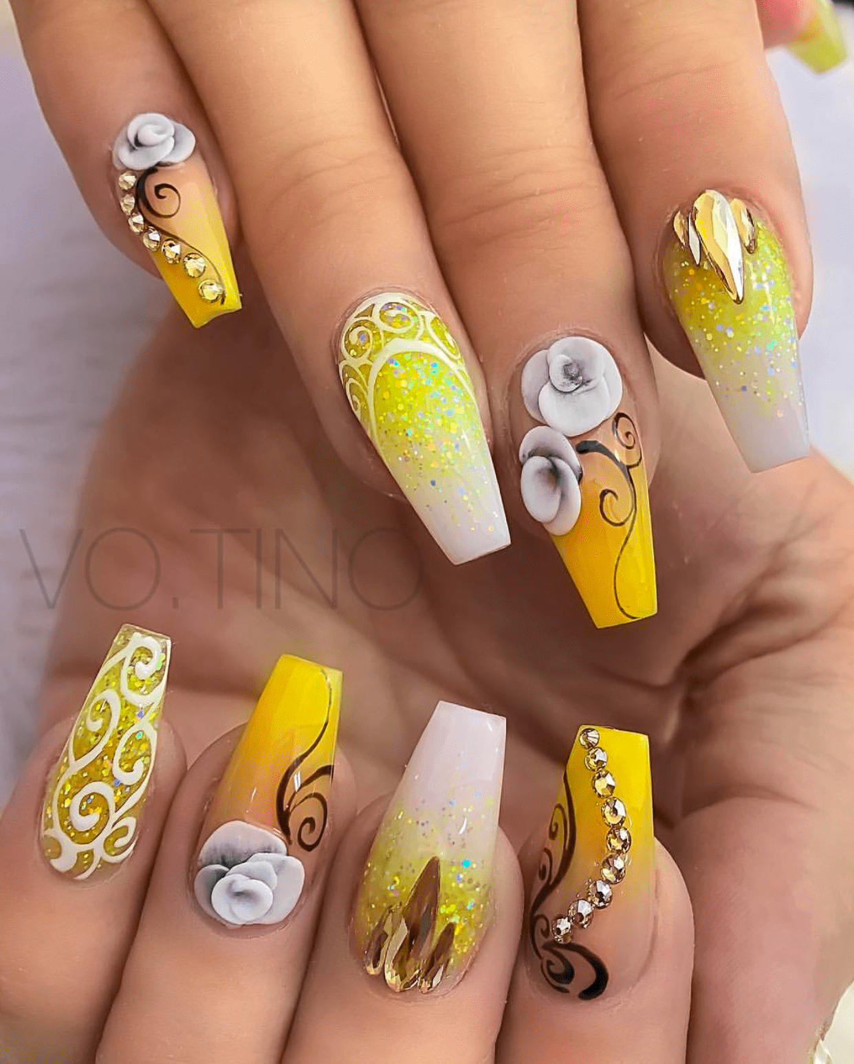 Yellow flower 3d nail art design – Vicariously Me | Natural Hairstyles |  Fashion | Beauty | Lifestyle Blog